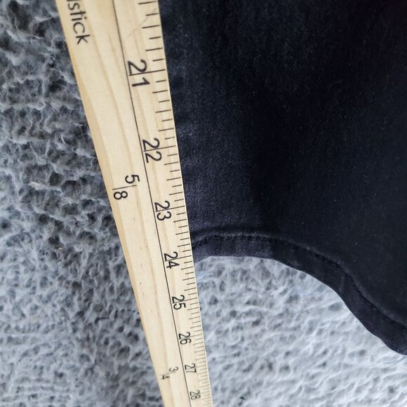 1822 Denim Jeans Womens 18W Black Tapered Leg Mid-Rise Stretchy Cotton Blend - Picture 7 of 12